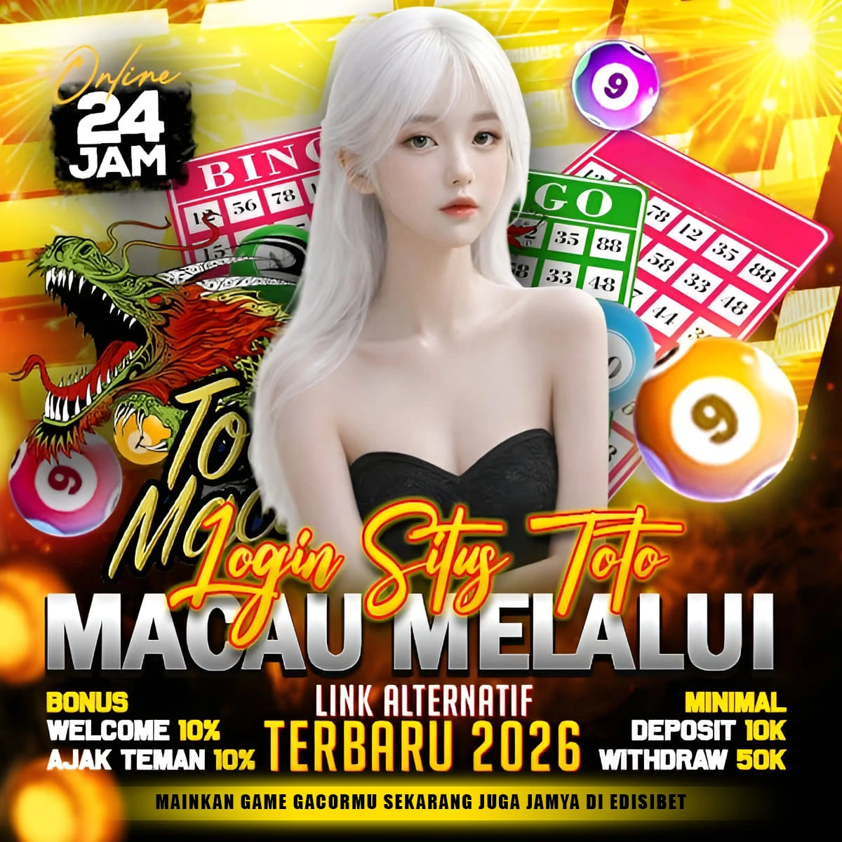 EDISIBET ✈️ Login Situs Toto Macau Melalui Link Alternatif Terbaru 2026